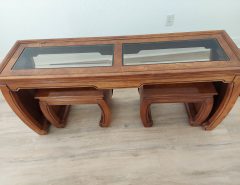 ALREADY TAKEN Sofa Table with Two Stools The Villages Florida