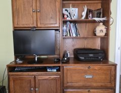 Solid wood 4-piece computer desk & filing unit The Villages Florida