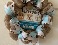 Beautiful hand made Dog wreath The Villages Florida