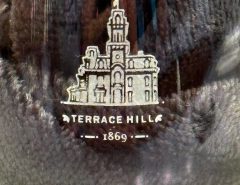 Etched Terrace Hill (Iowa) Logo Wine Glasses (set of 8) The Villages Florida