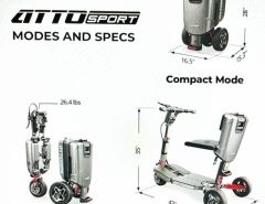 ATTO SPORT PORTABLE MOBILITY SCOOTER The Villages Florida