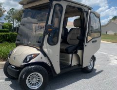 2014 EFI Gas Yamaha Golf Cart with Adjustable Bucket Seats and Curtis Cab The Villages Florida