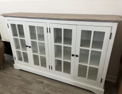 Wood and Glass Cabinet The Villages Florida