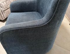 Blue Upholstered Swivel Accent Chair from Living Spaces The Villages Florida