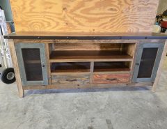 All wood rustic entertainment cabinet The Villages Florida