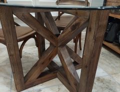 Glass Top Dining Table with Chairs The Villages Florida