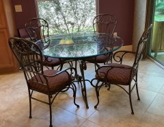 Glass & Metal Dinette Set The Villages Florida