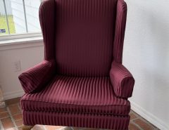 Burgandy Queen Anne Chair The Villages Florida