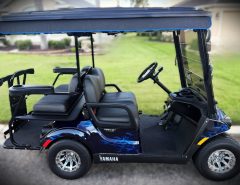 2022 Yamaha QuieTech D2 EFI Factory 4 Passenger Golf Cart: Like New The Villages Florida