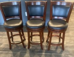 Set of 3 Wooden Bar Stools The Villages Florida