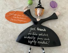 Retired and highly collectible… Sandra Magsamen ‘good friend’ wall hanging from Dept. 56 The Villages Florida