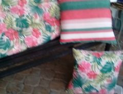 Patio j bench cushion and pillows The Villages Florida