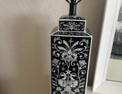 Black and Cream-Colored Ceramic Lamp Base The Villages Florida