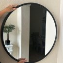 Round Mirror with Black Frame The Villages Florida