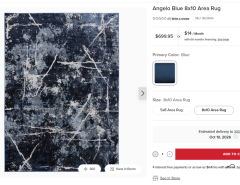 Angelo Blue 8×10.9 Area Rug The Villages Florida