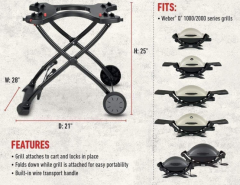 Weber Grill Cart. Fits all Q1000 thru Q2000 grills The Villages Florida