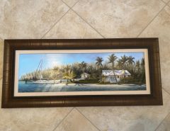 Large Framed Tropical Coastal Wall Art The Villages Florida
