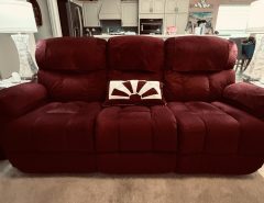 LA-Z-BOY CUSTOM BURGUNDY RECLINING SOFA ON SALE!!! The Villages Florida