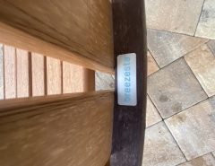 Two Poly Wood Adirondack Chairs and Table The Villages Florida