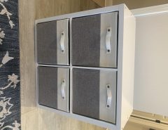(PENDING) White 4 Cube Organizer with Fabric Bins The Villages Florida
