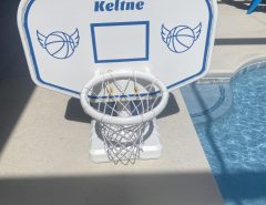 Keltne Pool Basketball Goal with solar powered lights and two basketballs The Villages Florida