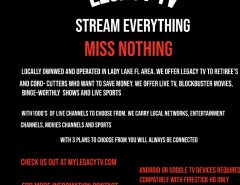 Legacy tv streaming service The Villages Florida