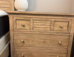 Queen bed including mattress with chest and nightstand. The Villages Florida